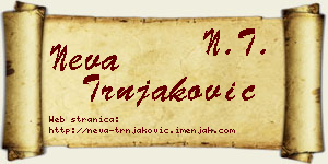 Neva Trnjaković vizit kartica